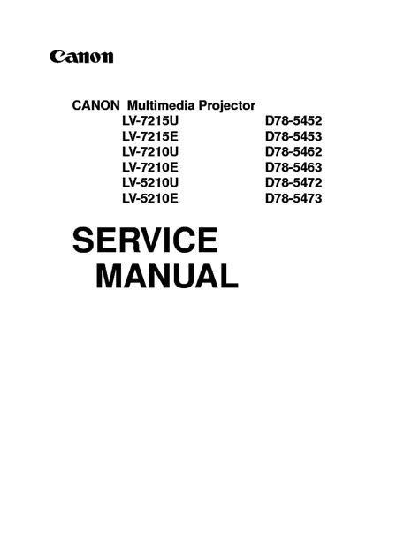 Canon lv 7210 7215 series service manual repair guide. - Mitsubishi galant v6 6a12 manual service.