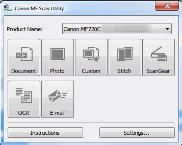 Canon mf scan utility.  Steps for installing the scanner driver and MF Scan Utility using the ...