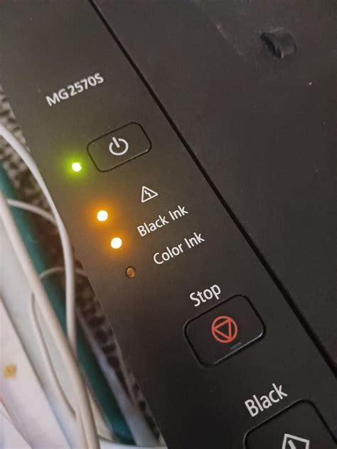Canon mg2570s printer error light blinking 4 times. .  ...