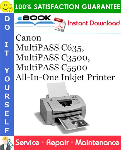 Canon multipass c635 multipass c3500 multipass c5500 all in one inkjet printer service repair manual. - Essentials of computer organization instructors manual.