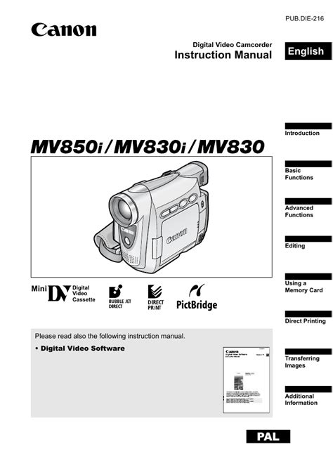 Canon mv850i e mv830i e service manual download. - 2004 audi rs6 brake light switch manual.