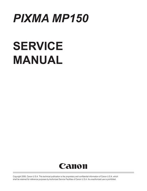 Canon pixma mp150 service manual free download. - Un manual de máquinas de coser familiares.