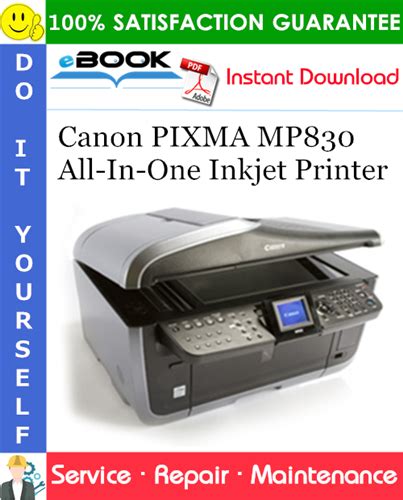 Canon pixma mp830 mp830 service repair manual. - Epson aculaser c7000 c8600 service manual repair guide.