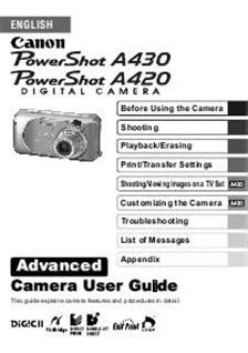 Canon power shot a430 camera manual. - Benford 5 6 and 7 tonne dumper parts manual.