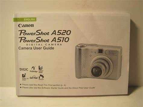 Canon powershot a520 or powershot a510 digital camera user guide. - Service manual for amsco 2080l table.