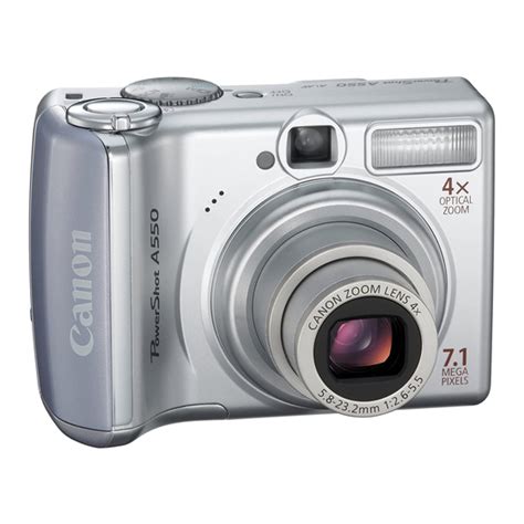 Canon powershot a550 digital camera manual. - Hp officejet pro l7580 ersatzteile handbuch.