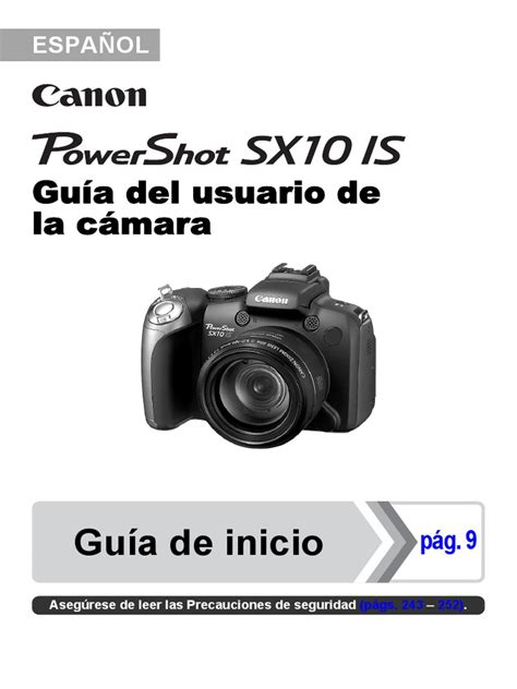 Canon powershot sx10 is manual espaol. - Suivre le guide d'étude des travailleurs.