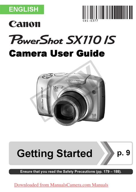 Canon powershot sx110 is manual download. - Beiträge zur historischen entwicklung der vorstellungen vom wesen der materie.