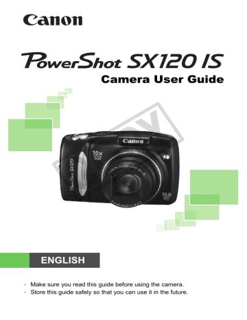 Canon powershot sx120 is user manual. - La economia mundial en los 90.