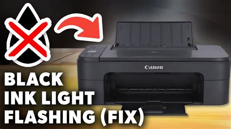 Canon printer black ink light blinking.  2. How To Fix Black Ink Light Flashing On C...