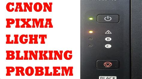 Canon printer error light blinking 10 times. Understanding what the flashing light...