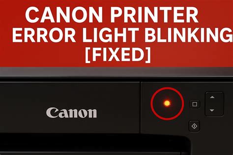 Canon printer error light blinking.  0F5J-08A The indicators on the pr...