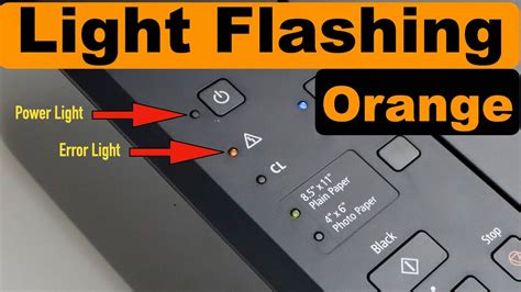 Canon printer flashing orange light triangle. Understanding what the flashing lights m...