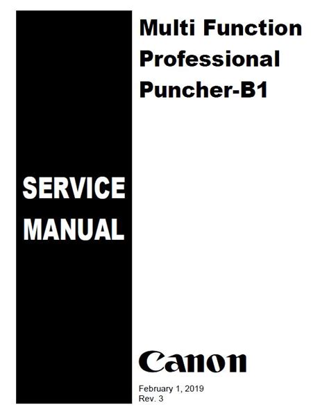 Canon professional puncher b1 service manual. - Boulevard, oder, das vernügliche leben des bürgers.