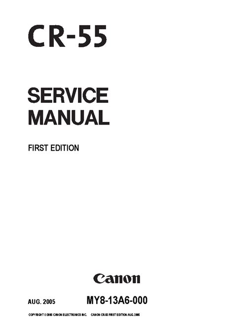 Canon scanner repair manuals service manual. - Controlador de águila manual rmc 300.