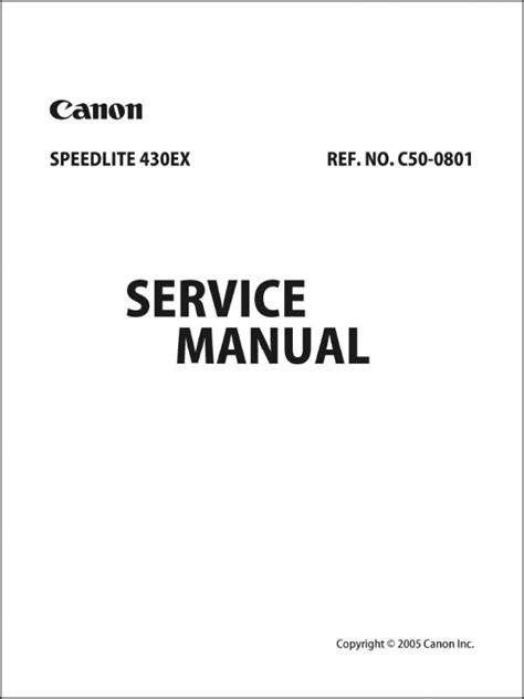 Canon speedlite 430ex service manual repair guide. - T mobile samsung gravity 3 manual.