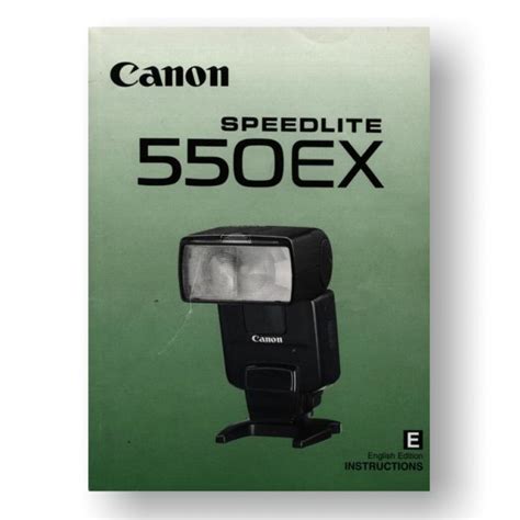 Canon speedlite 550ex manual de servicio lista de piezas catálogo. - Productivité, le rendement et l'analyse des systèmes.