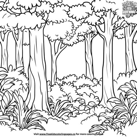 Canopy Tree Coloring Pages