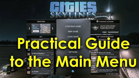 Cant exit to main menu :: Cities: Skylines General …