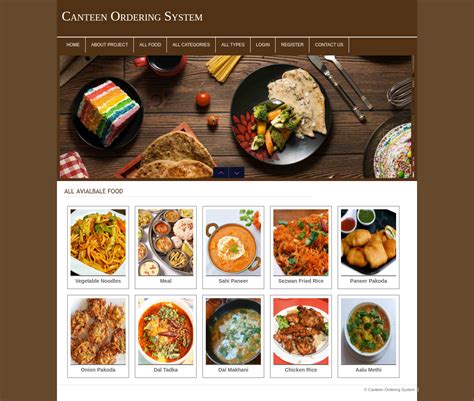 Canteen ordering system project.  This project, "Online Food Ordering Sy...