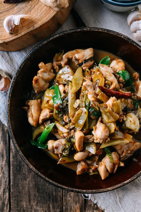 Cantonese Chicken with Pickled Mustard Greens - The Woks of Life