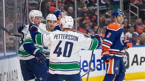 Canucks maintain their early season dominance over the Oilers with 4-3 win