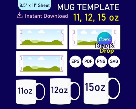 Canva Mug Design Template - Etsy Ireland