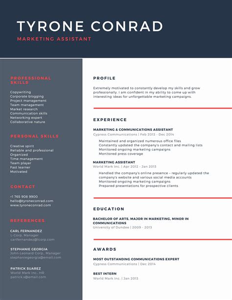 Canvas Cv Template