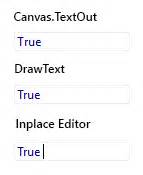 Canvas Textout Delphi