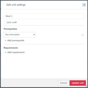 Canvas add prerequisites to assignment.  (Canvas does not allow you to manually enter a g...