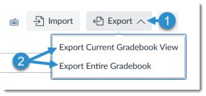 Canvas export gradebook.  The Export button can To download a copy of your Canvas Gradebook a...