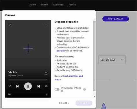 Canvas requirements spotify.  Loop Type and Duration: The loop type refers ...
