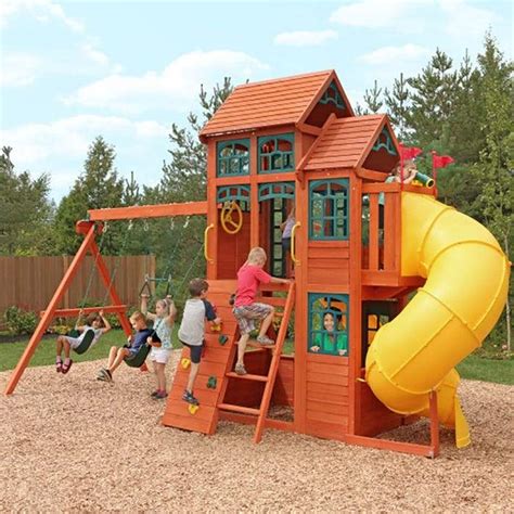 Canyon Ridge Wooden Swing Set WillyGoat …