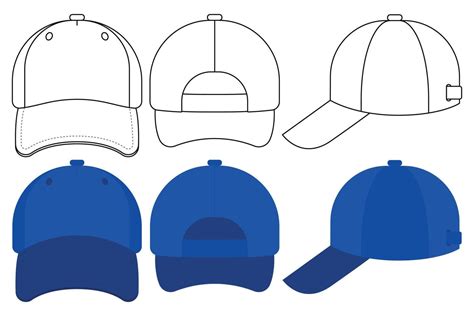 Cap Template Vector Art Icons And Graphics For Free Download