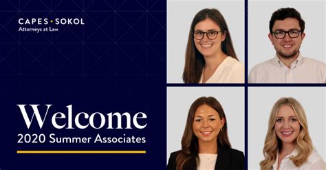 Capes Sokol Welcomes 2024 Summer Associates