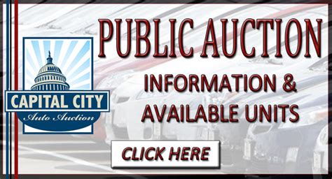 Capital City Online Auction. Capital City Online Auction. Login/Register Accepted forms of payment are Cash and Credit Cards only. Credit Cards accepted are MasterCard, Visa and Discover Card. Sales Tax will be collected where applicable. Payment will be collected at the time of pickup. ... Once items are removed from location, the Auction .... 