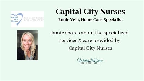Capital city nurses. Capital City Nurses provides senior companion services in Chevy Chase, MD, designed to offer enrichment and engagement that improves the quality of life for your aging loved one. Our companionship care is the perfect addition to senior home care, providing support for your loved one with their daily routine, while ensuring that they are happy ... 