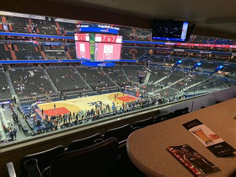 Seating view photos from seats at Capital One Arena, section 115, home of Washington Capitals, Washington Wizards, Georgetown Hoyas, Washington Mystics, Washington Valor. See the view from your seat at Capital One Arena., page 1. . 