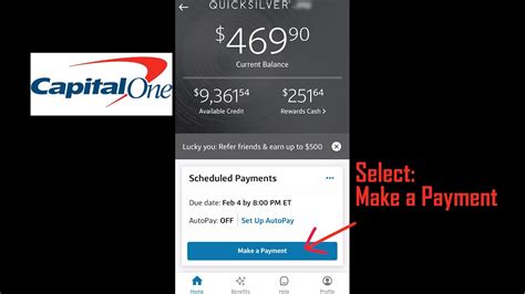 Capital One Mobile app: Pay your bill, get real-time purchase notifications, lock or unlock your card and more. More Highlights Credit Score ranges are based on FICO® credit scoring.. 