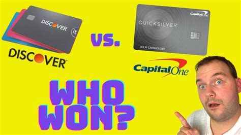 Capital one quicksilver vs discover it. The Capital One Quicksilver Cash Rewards Credit Card has one additional reward category, but it’s a good one. Like the SavorOne, the Quicksilver earns 5% on hotels and rental cars booked through ... 