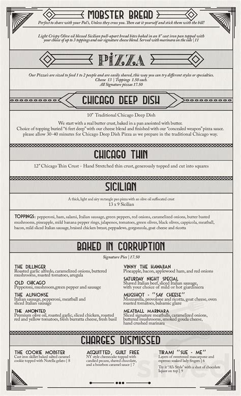 Capone's speakeasy and restaurant muskegon menu. Things To Know About Capone's speakeasy and restaurant muskegon menu. 