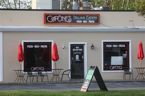 Capones penfield ny. 1 visitor has checked in at Capone’s Italian Eatery. Write a short note about what you liked, what to order, or other helpful advice for visitors. 
