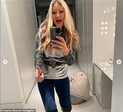 Caprice Bourret poses NAKED ahead of turning 50 - Mail Online