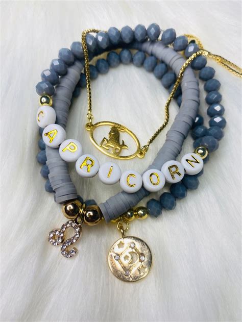 Capricorn Bracelet - Etsy