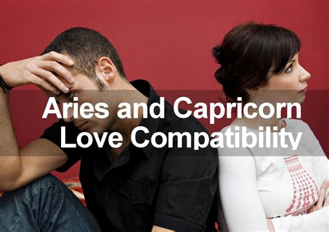 Capricorn Man and Aries Woman Compa…