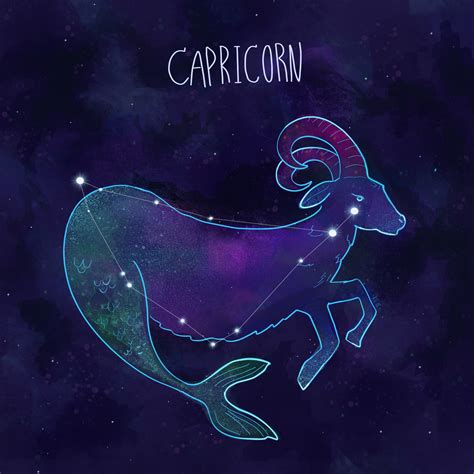 Capricornus Constellation Drawing