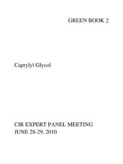 Caprylyl Glycol - Cosmetic Ingredient Review - pdf4pro.com