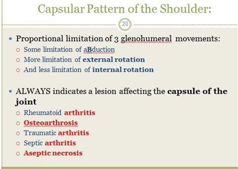 Capsular pattern of the shoulder labquiz