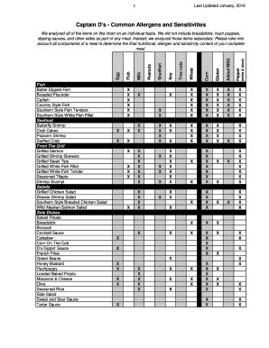 Dietary fiber: 5g. Sugars: 3g. Protein: 18g. Allergens & sensitivities. We analyzed all of the items on this chart on an individual basis. We did not include breadsticks, hush puppies, dipping sauces, and other sides as part of any meal.. 
