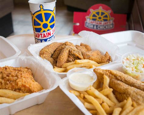 Captain jays chicken and fish. 3 Captain Jay's Fish & Chicken. American • See menu. 15160 Telegraph Rd, Redford Charter Township, MI, 48239. 358 ratings. 40–50 min. $0 with S+. $0.99 delivery. 4 Captain Jay's Fish & Chicken. 